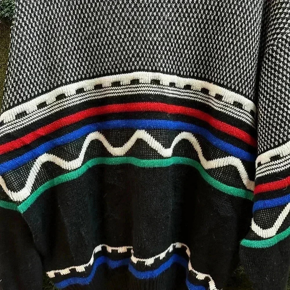 Vintage Entourage  Textured Abstract Sweater Large - Picture 3 of 6